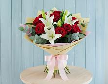 Букет цветов из:  Лилии и Розы #REPLACE_PRED# Тоншалово