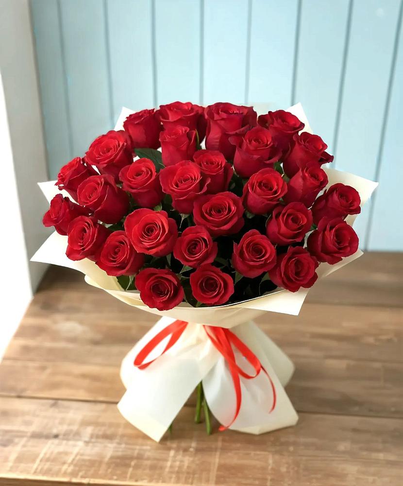 Букет 29 Красных роз в Тоншалово
