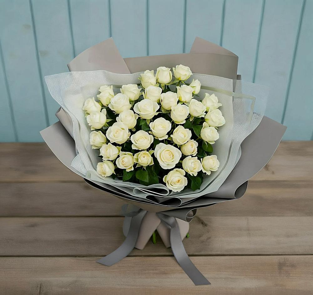 Букет Белоснежная нежность в Тоншалово