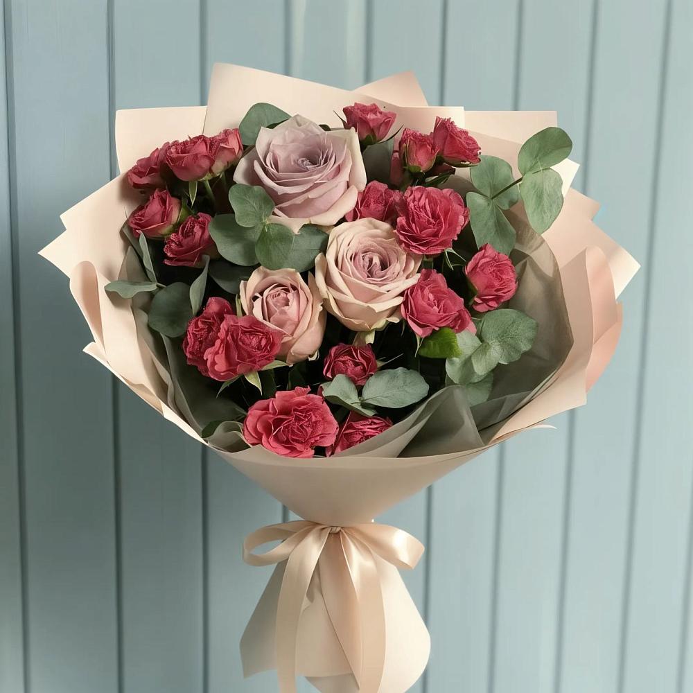 Букет цветов из: Гвоздики и Розы в Тоншалово