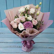 Букет цветов из:  Розы и Лизиантусы в Тоншалово