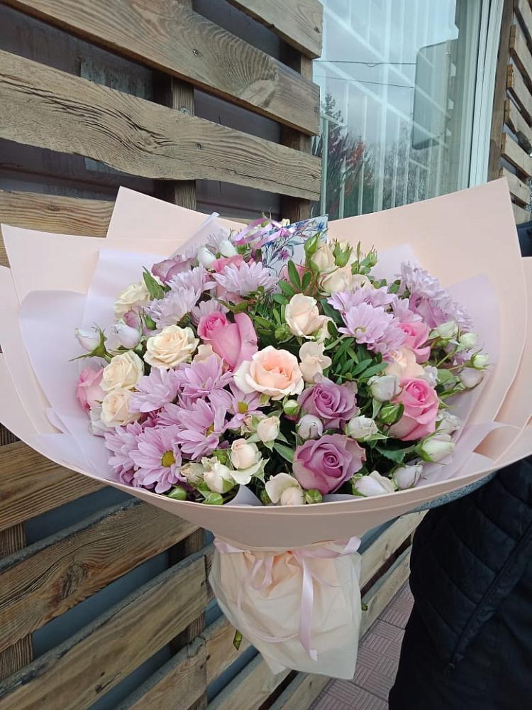 Букет цветов из: Розы и Хризантемы в Тоншалово