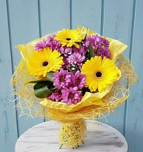 Букет цветов из:  Хризантемы и Герберы #REPLACE_PRED# Тоншалово