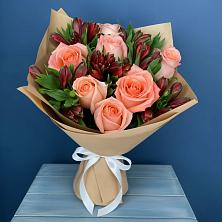 Букет цветов из:  Розы и Альстромерии в Тоншалово