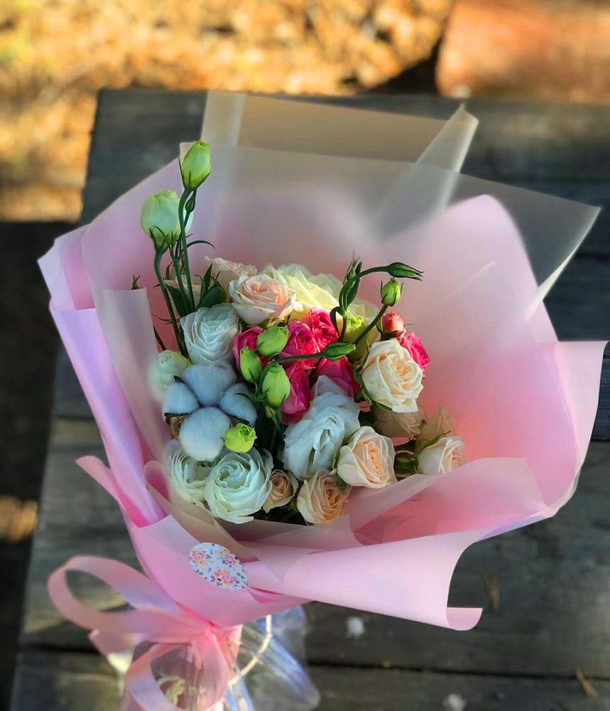 Букет цветов из: Розы и Лизиантусы в Тоншалово