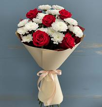 Букет цветов из:  Розы и Хризантемы #REPLACE_PRED# Тоншалово