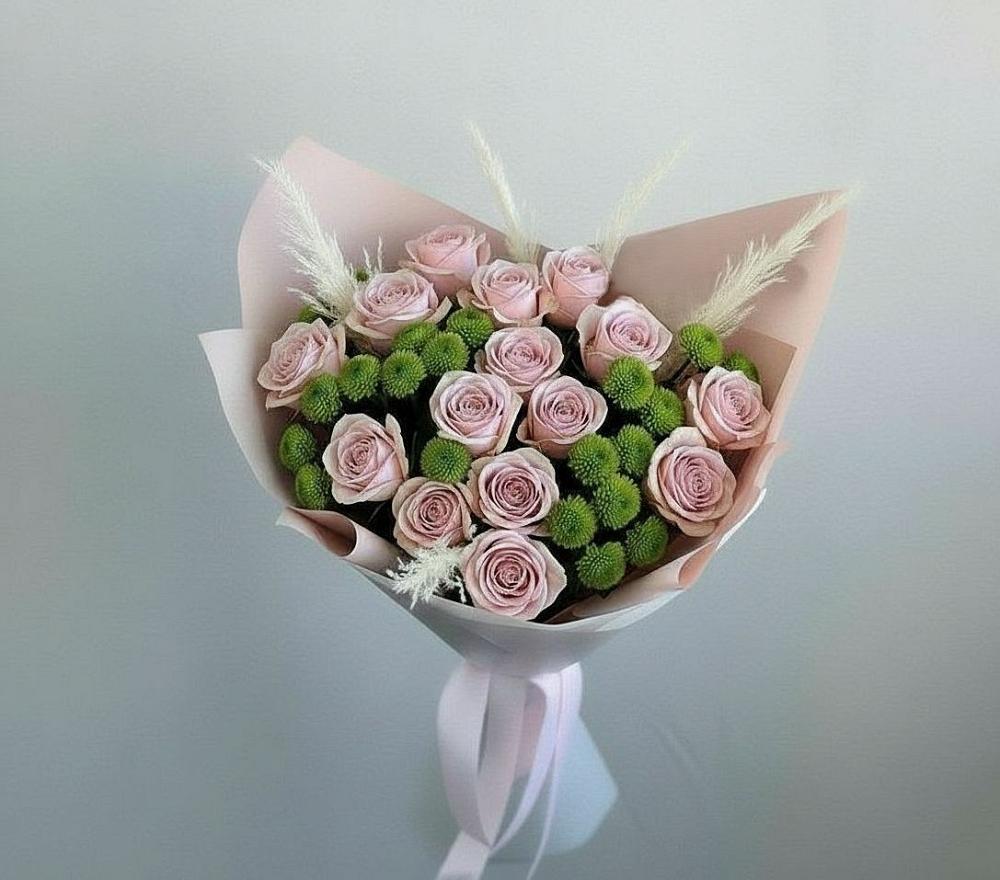 Букет цветов из: Розы и Хризантемы в Тоншалово