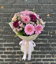 Букет цветов из:  Герберы и Хризантемы #REPLACE_PRED# Тоншалово