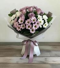 Букет цветов из:  Хризантемы и Розы в Тоншалово