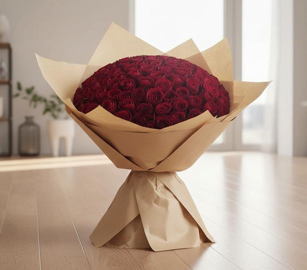 Букет 101 Красная роза в Тоншалово