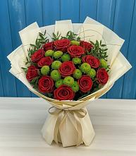 Букет цветов из:  Розы и Хризантемы в Тоншалово