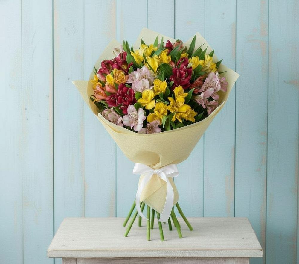 Букет цветов из: Альстромерии в Тоншалово