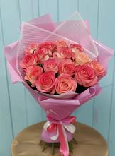 Букет 15 Розовых роз Равель #REPLACE_PRED# Тоншалово
