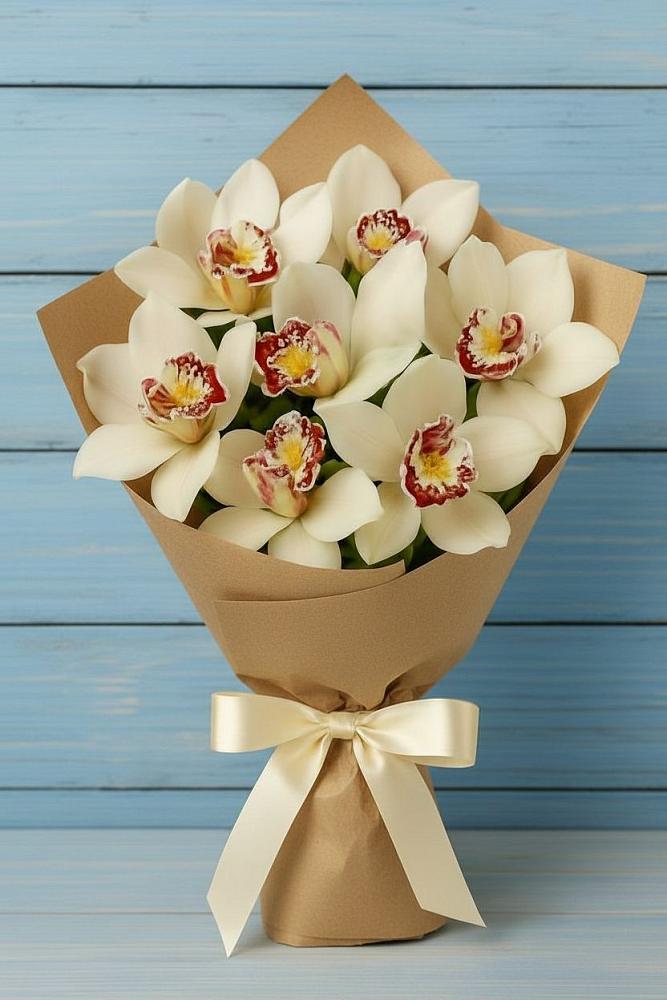 Букет цветов из: Орхидеи и Розы в Тоншалово